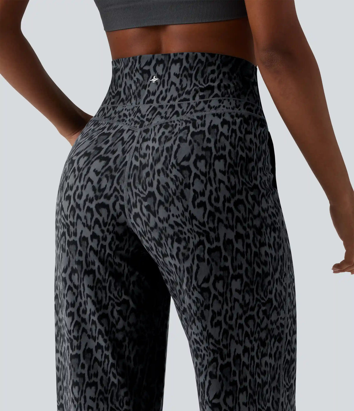 Halara UltraSculpt™ Leopard Print High Waisted Tummy Control Straight Leg Yoga Pants with Pockets