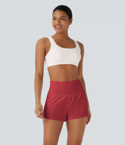 SoftlyZero™ Airy Super High Waisted 2-in-1 InstantCool Yoga Shorts with Pockets