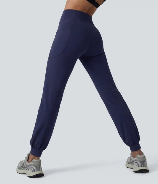 SoftlyZero™ High Waisted Crossover Dance Joggers with Pockets