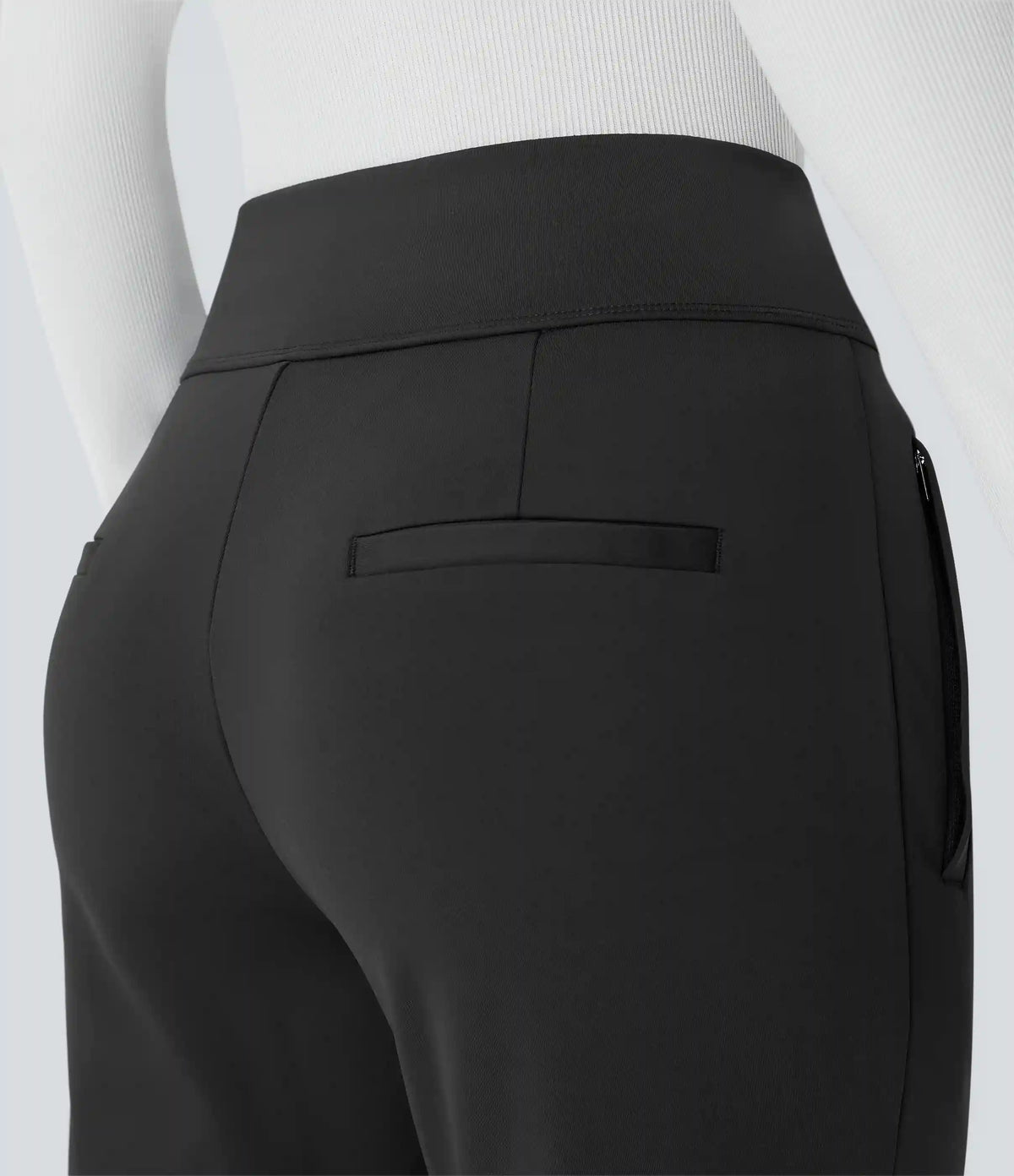 Halara Flex™ DayStretch Mid Rise Side Zipper Pocket Work Flare Pants