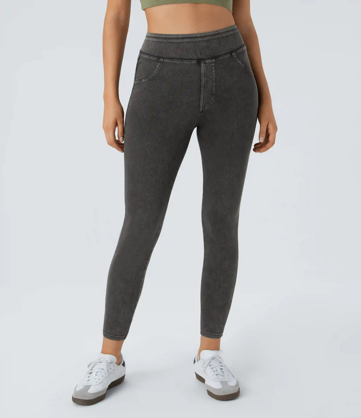 Halara Flex™ High Waisted Pocket Denim Casual Leggings