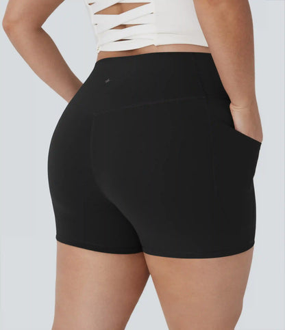 Plus Size Halara UltraSculpt™ High Waisted Tummy Control Training Biker Shorts 3'' with Pockets