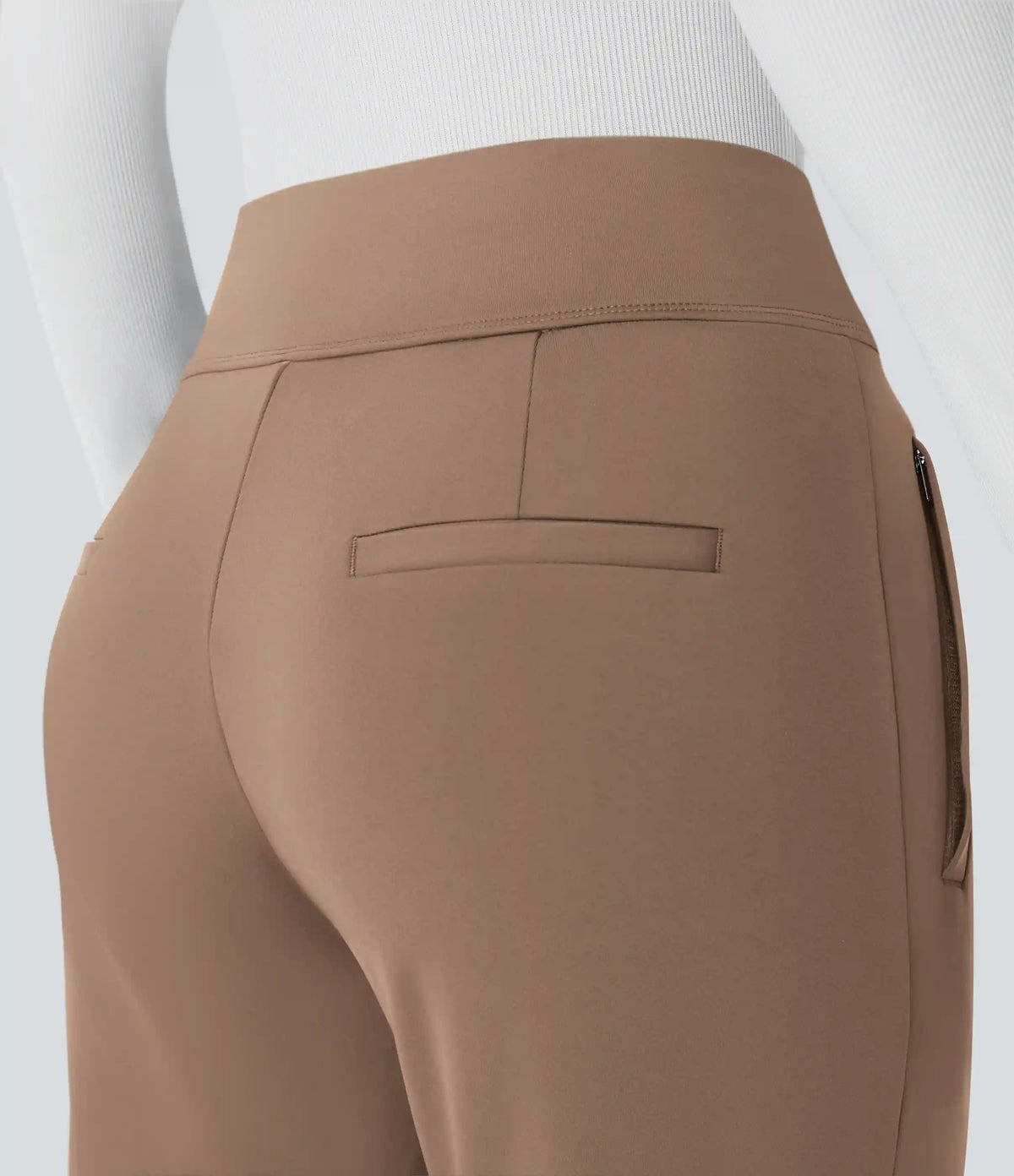 Halara Flex™ DayStretch Mid Rise Side Zipper Pocket Work Flare Pants
