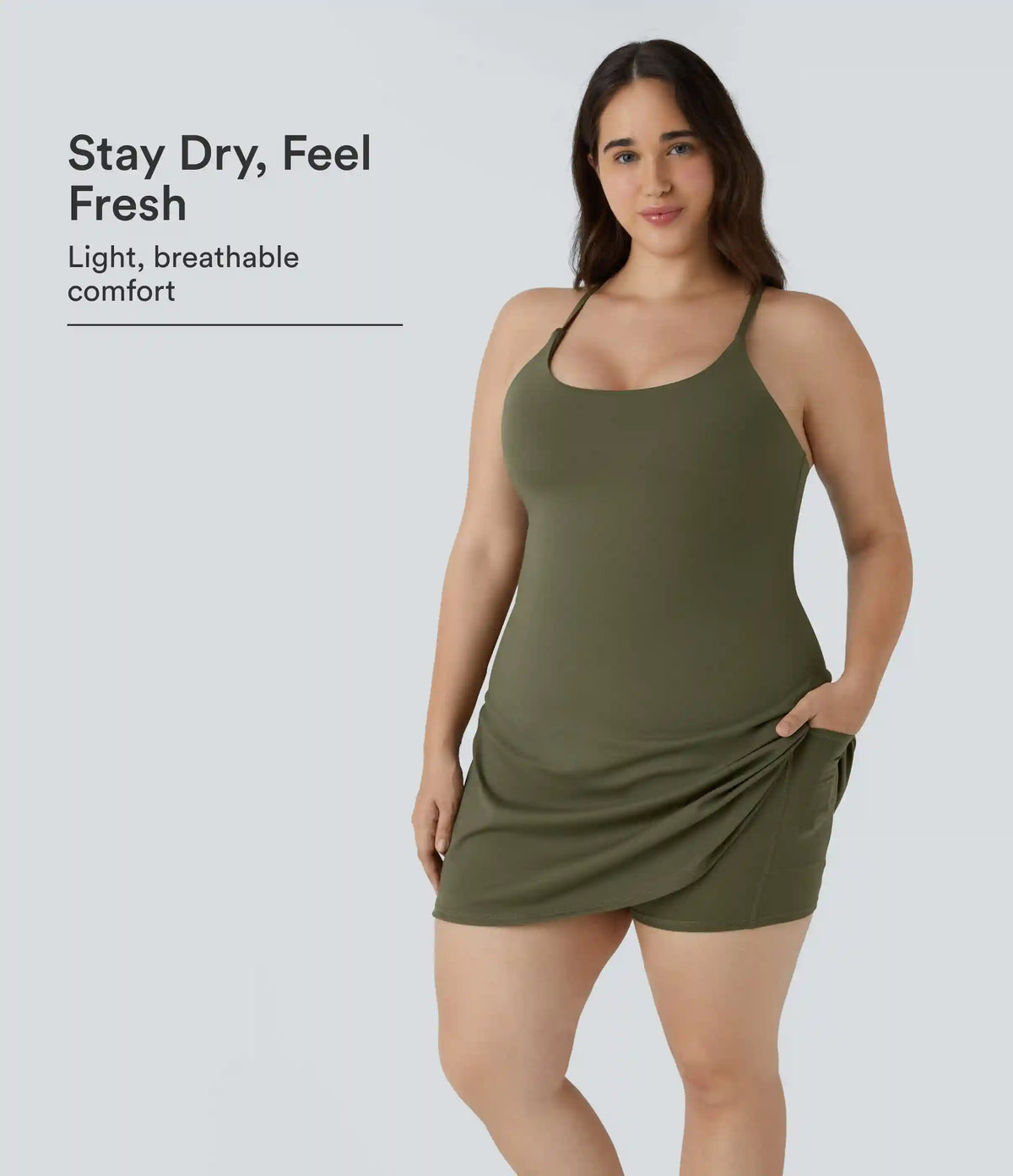 Everyday SoftlyZero™ Plush Plus Size Dress-Wannabe