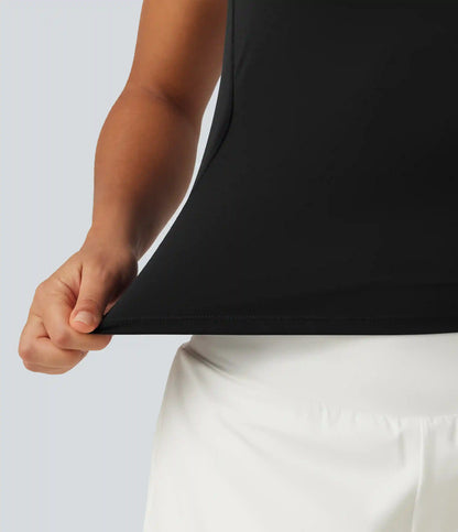 SoftlyZero™ Plush Square Neck Racerback Yoga Tank Top