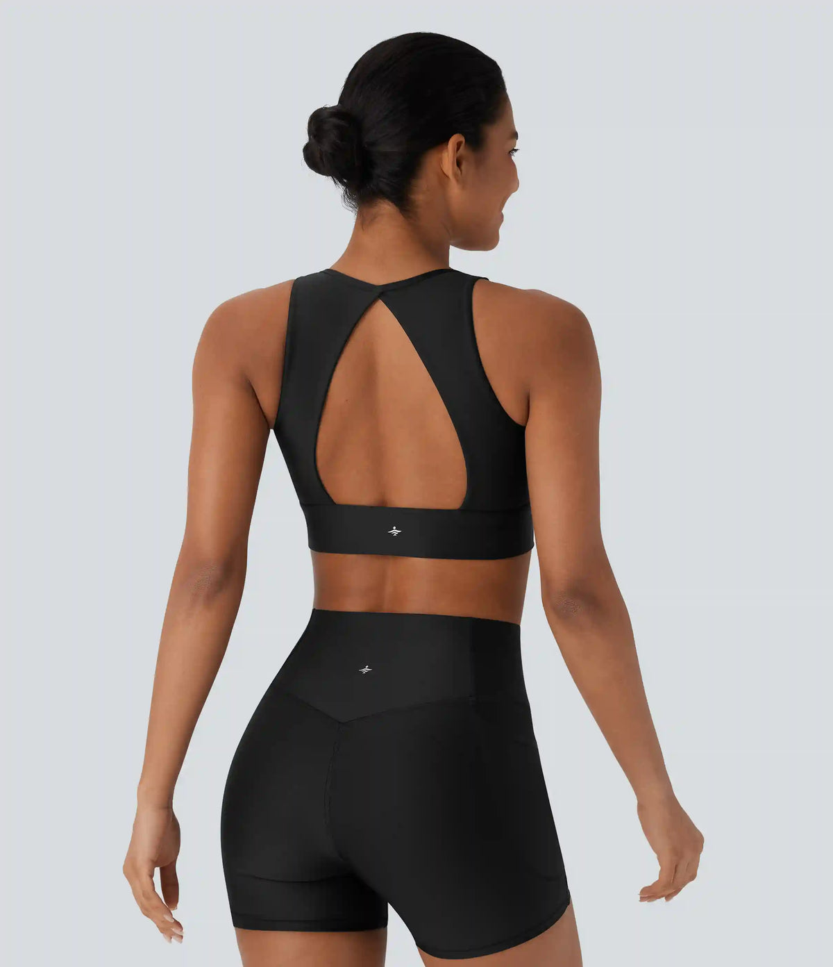 Light Support Sheen Yoga Sports Bra A-D Cups
