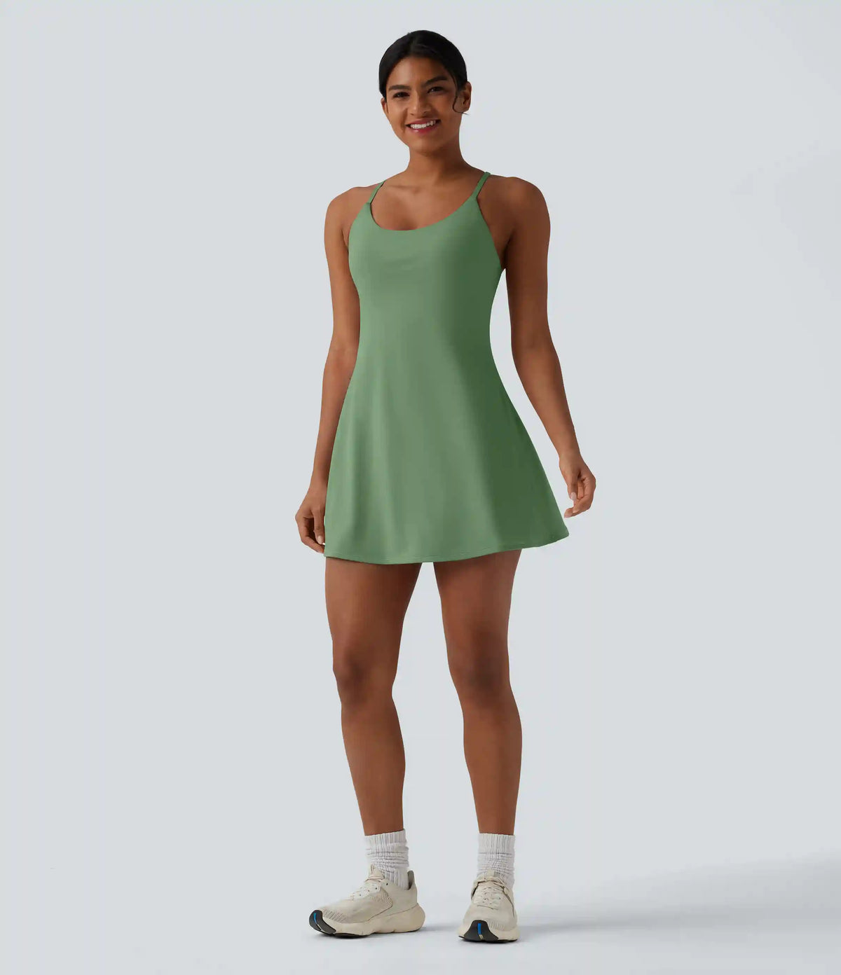 Softlyzero™ Plush Tummy Control Active Dress with Pockets-Easy Peezy Edition