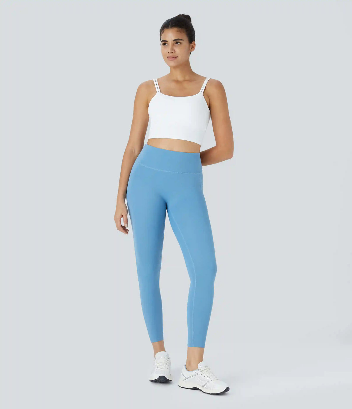 Double Straps Cropped Yoga Tank Top
