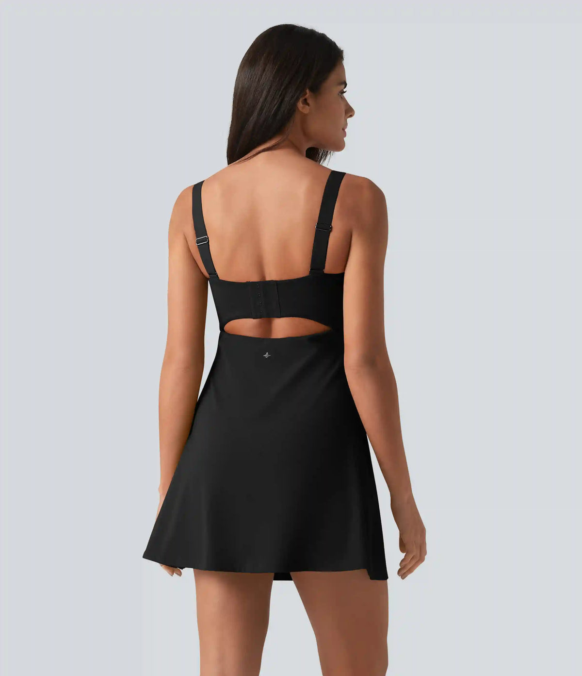 SoftlyZero™ Plush Push-Up Twisted Adjustable Straps Non-Removable Pad Dance Active Dress with Pockets-Easy Peezy