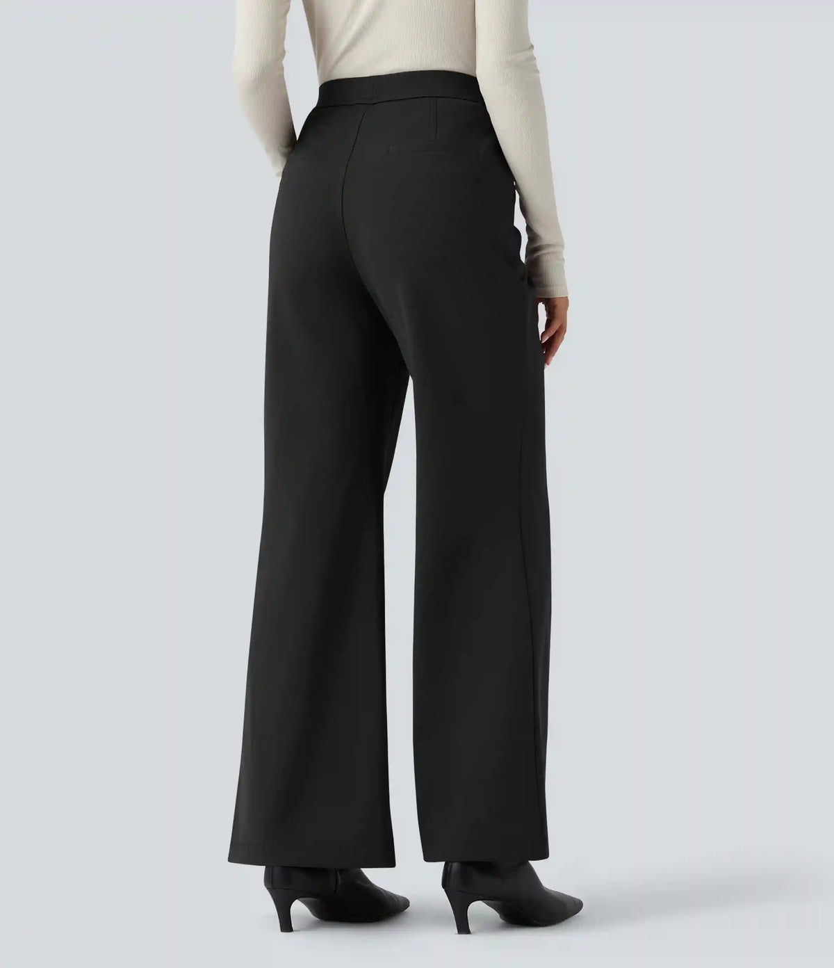 SoftlyZero™ Plush Thermal High Waisted Work Flare Pants with Pockets