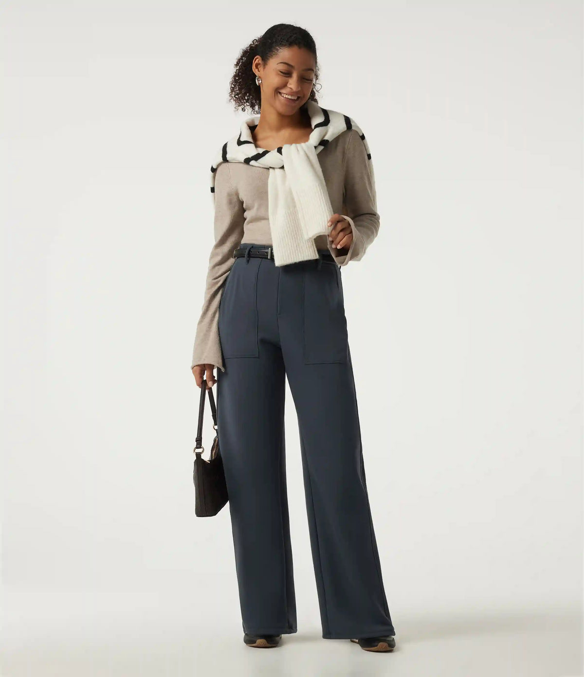Halara UltraSculpt™ Extra Heat High Waisted Barrel Leg Casual Pants with Pockets