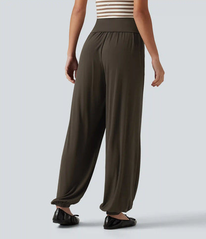 Mid Rise Casual Joggers with Pockets