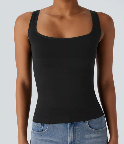 OneForm Seamless Flow Square Neck Lounge Shapewear Tank Top