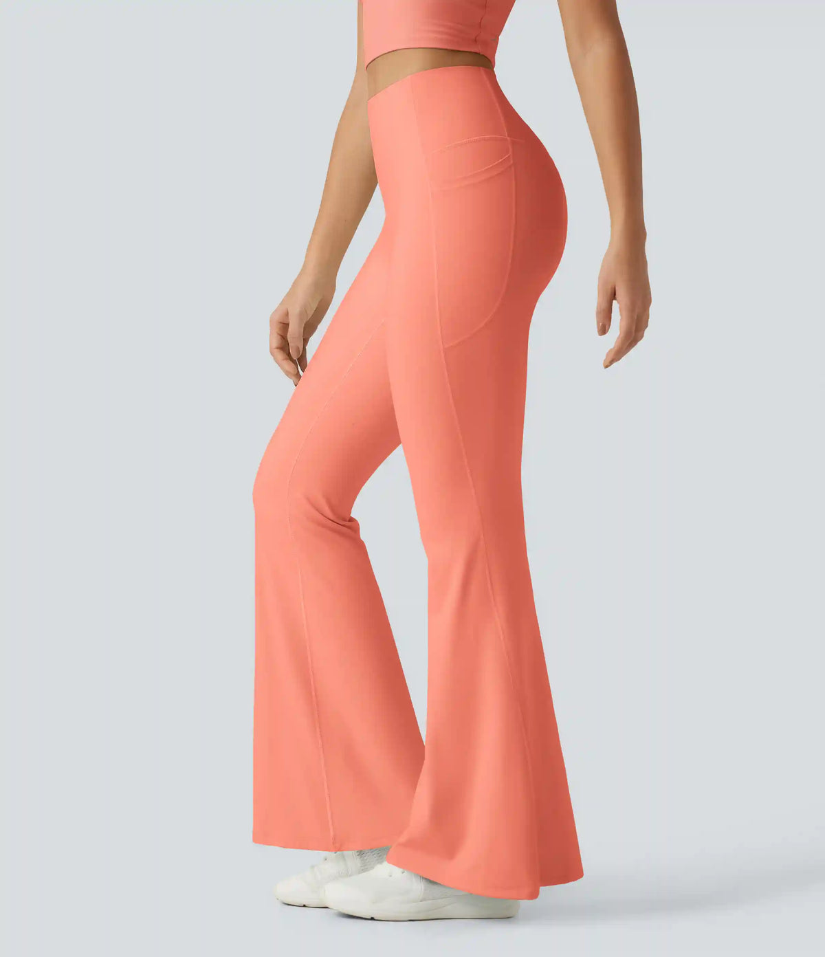 Halara UltraSculpt™ High Waisted Tummy Control Flare Yoga Leggings with Pockets