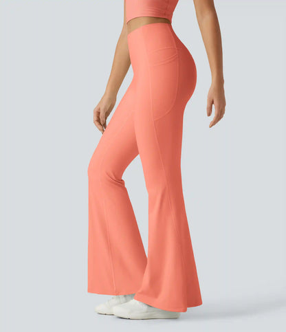 Halara UltraSculpt™ High Waisted Tummy Control Flare Yoga Leggings with Pockets