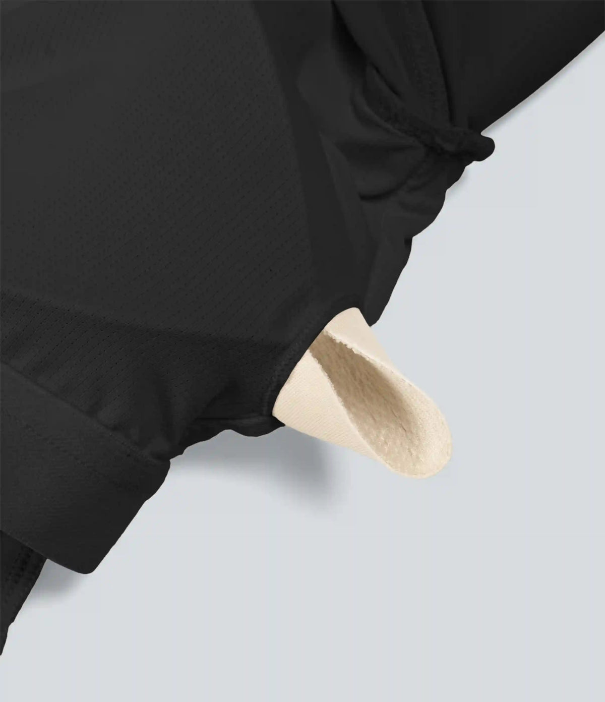 SoftlyZero™ Plush Round Neck Thumb Hole Long Sleeve Yoga Sports Top with Built-in Bra