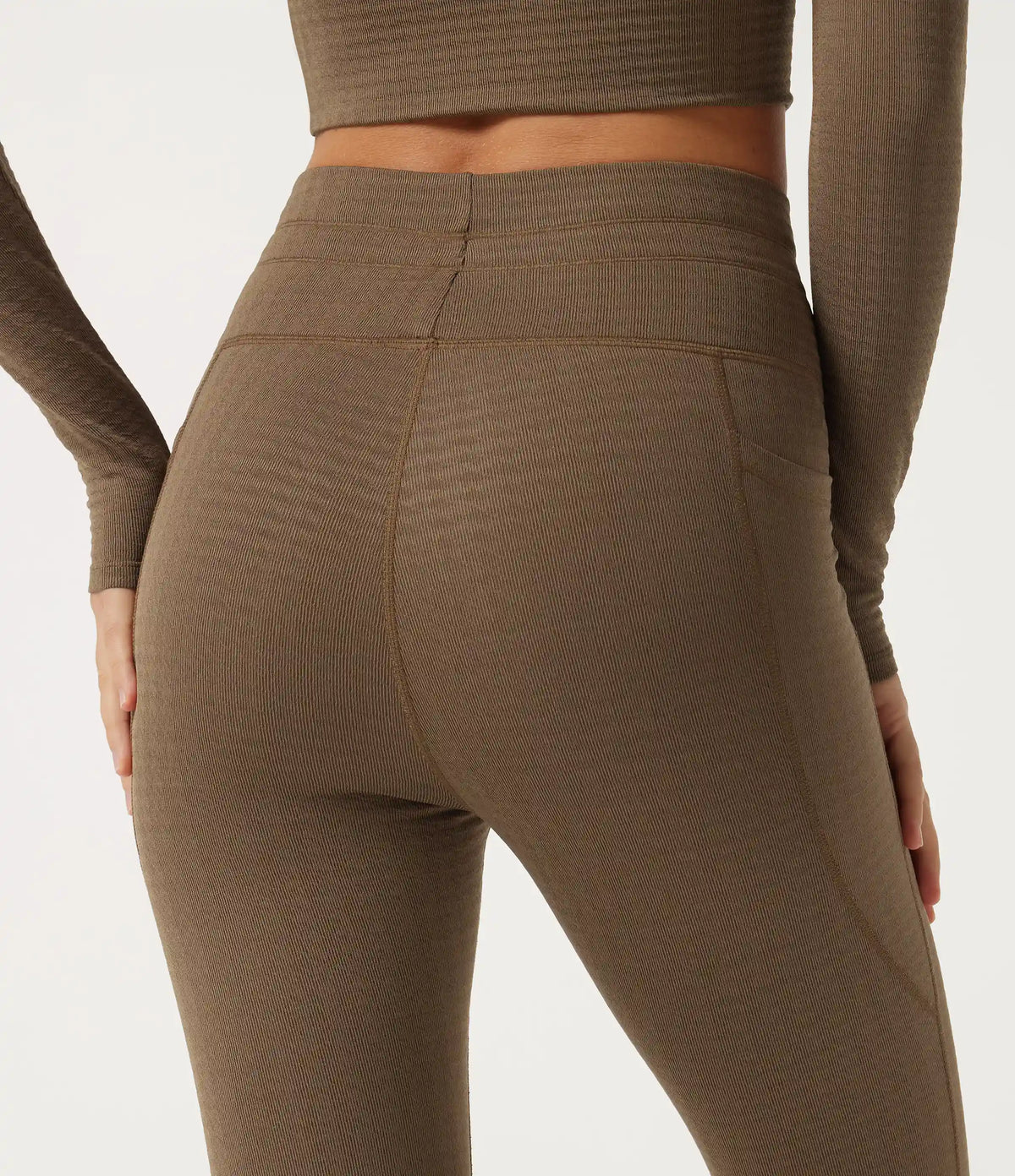 High Waisted Houndstooth Drawstring Yoga Legging with Pockets