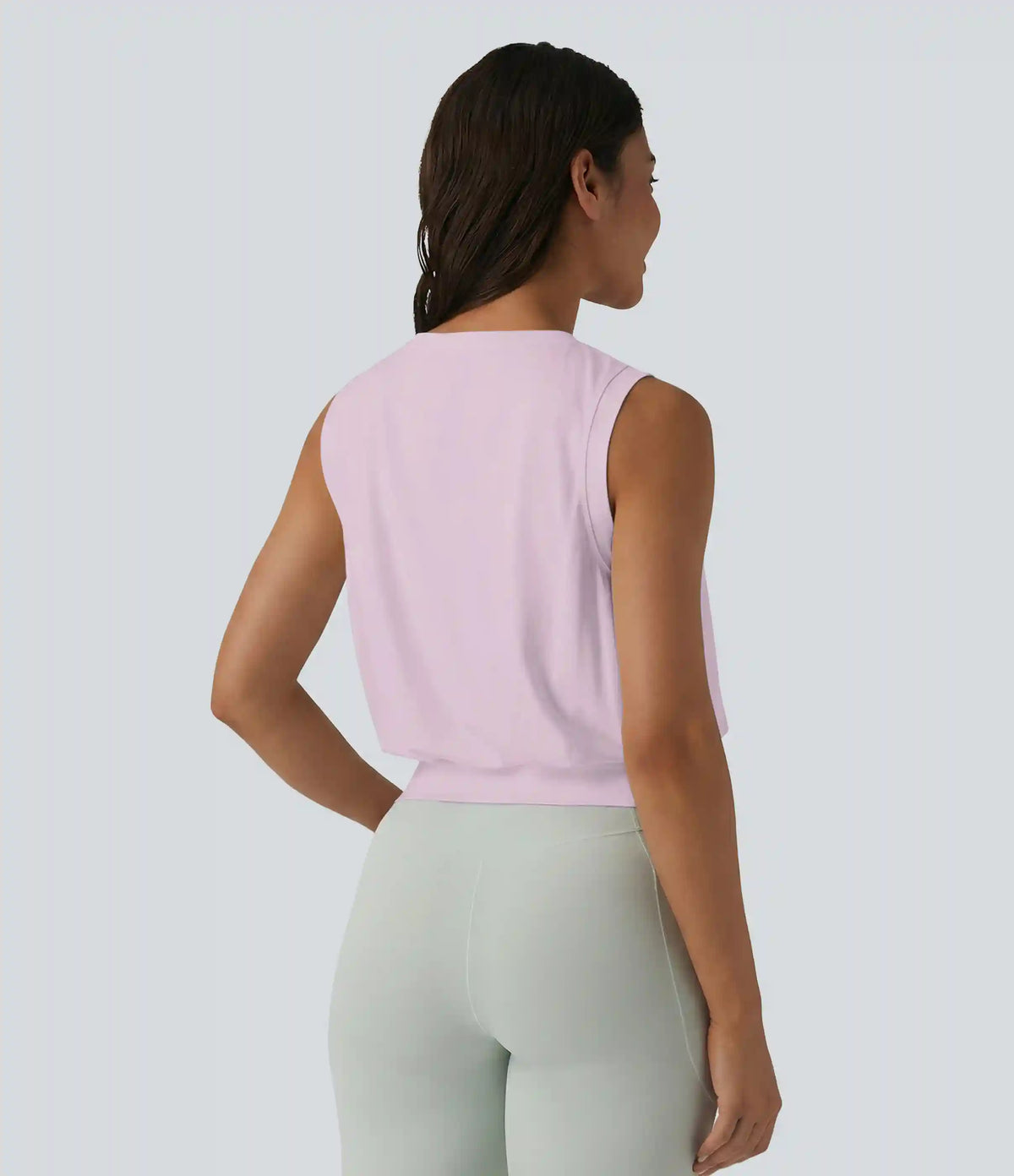 Round Neck Workout Tank Top