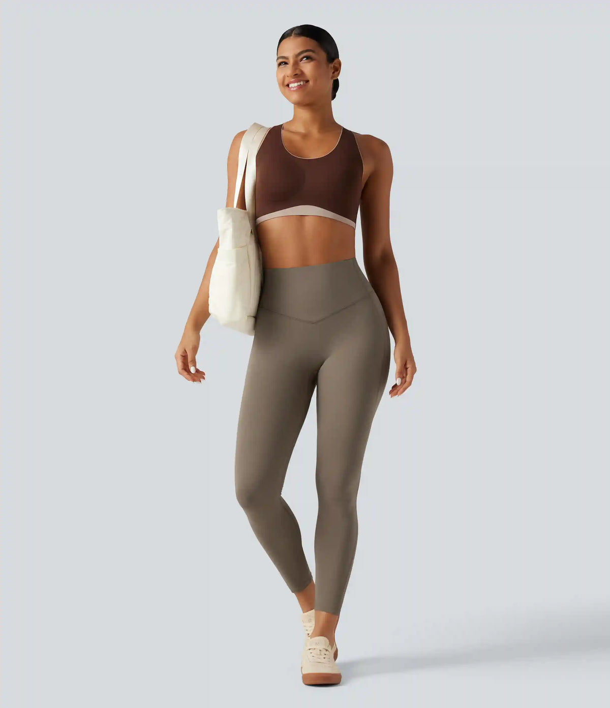 Halara UltraSculpt™ High Waisted Tummy Control Ruched Yoga Leggings with Pockets