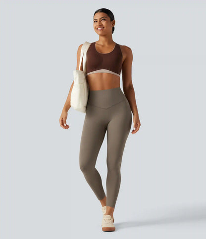 Halara UltraSculpt™ High Waisted Tummy Control Ruched Yoga Leggings with Pockets