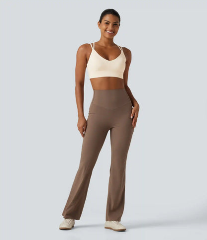 SoftlyZero™ Plush Low Support Built-in Bra Crisscross Yoga Sports Bra
