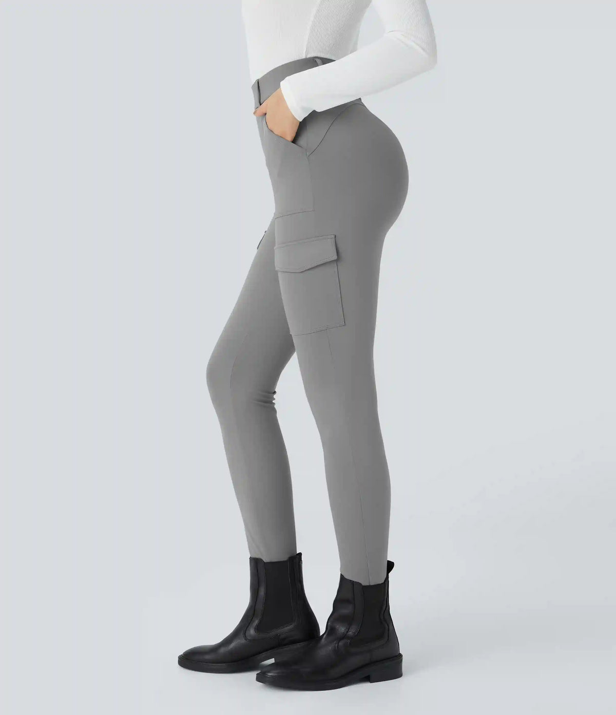 Halara Flex™ DayStretch High Waisted Pockets Skinny Cargo Work Pants