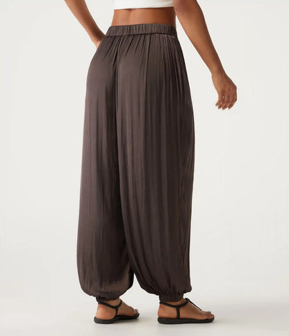 Mid Rise Ruched Casual Joggers with Pockets