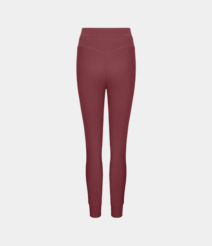 SoftlyZero™ Plush High Waisted Drawstring Pocket Plain Full Length Joggers