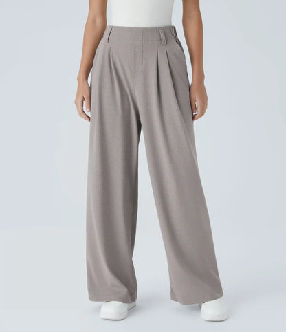 Halara Flex™ High Waisted Pocket Wide Leg Waffle Work Pants