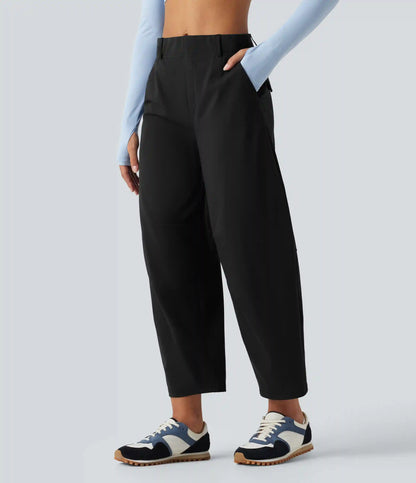 DayStretch High Waisted Barrel Leg Dance Pants with Pockets