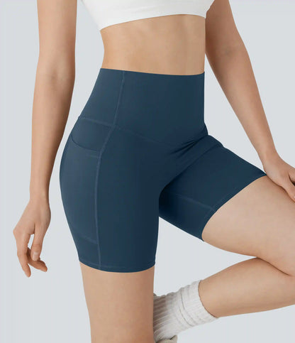 Halara UltraSculpt™ High Waisted Butt Lifting Tummy Control Pocket Shaping Training Biker Shorts 5''