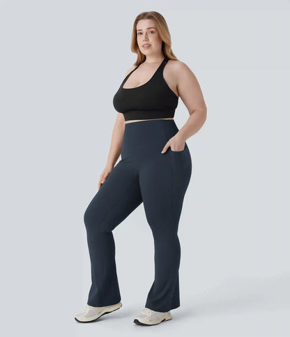 Halara UltraSculpt™ High Waisted Tummy Control Pocket Shaping Yoga Bootcut Plus Size Leggings