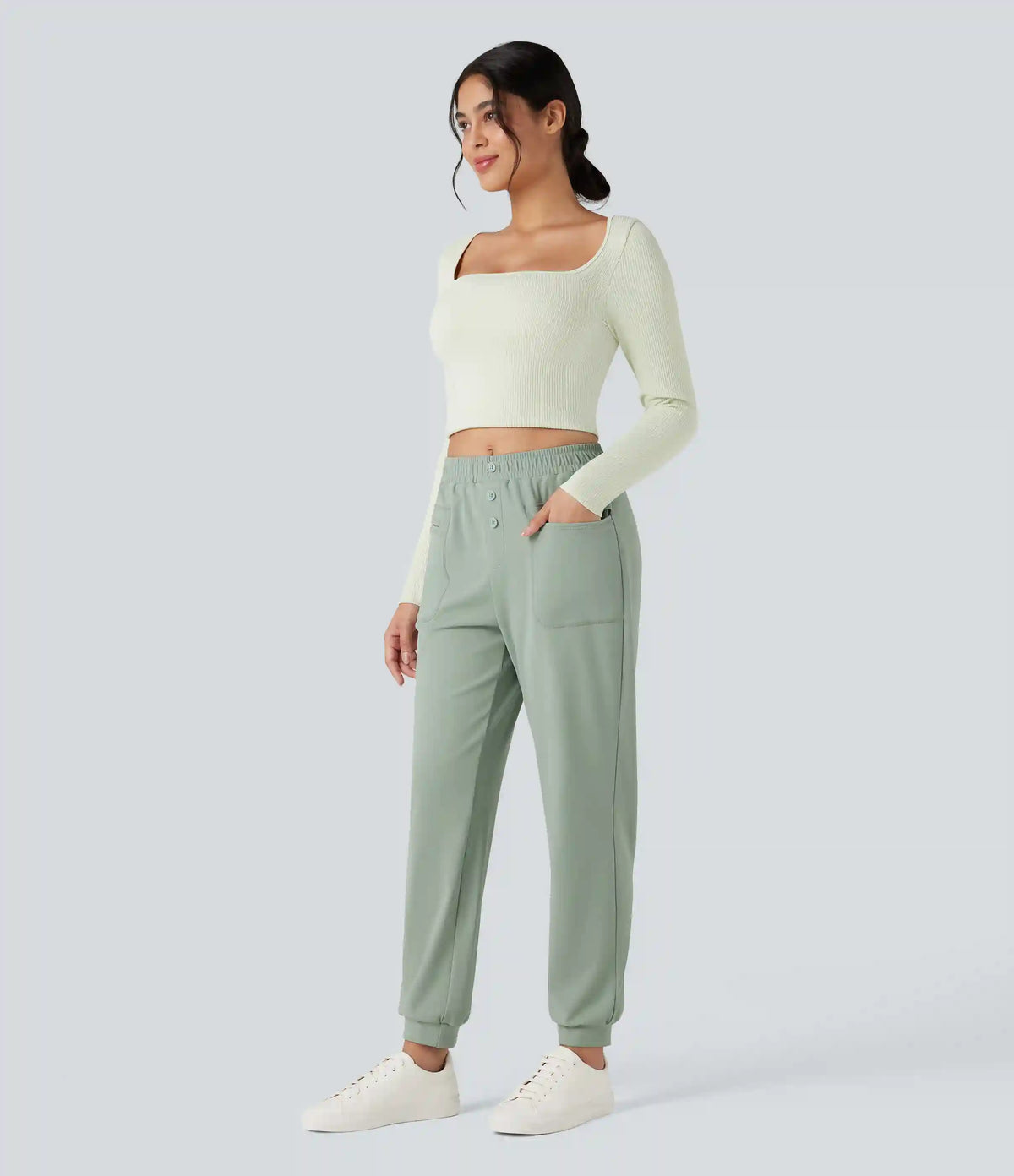 DayStretch Mid Rise Casual Joggers with Pockets