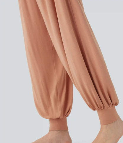 High Waisted Tummy Control Yoga Baggy Joggers with Pockets