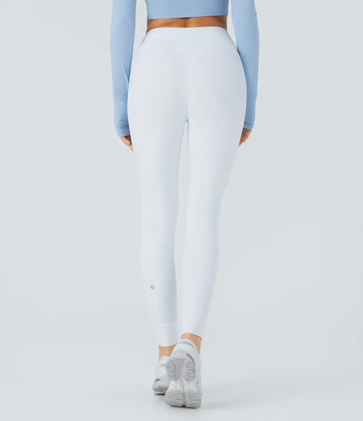 SoftlyZero™ Plush High Waisted Drawstring Pocket Plain Full Length Joggers