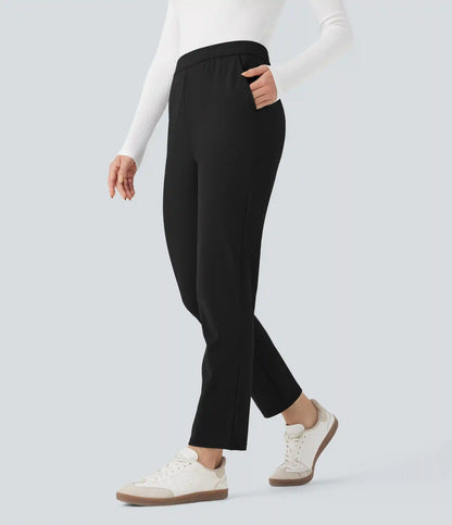 Halara Flex™ DayStretch Foldover High Waisted Drawstring 7/8 Slim Work Pants with Pockets