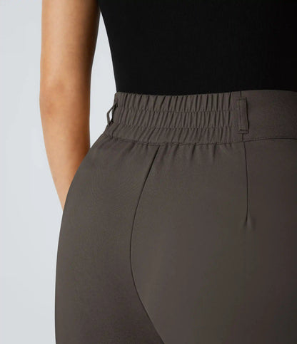 Halara Flex™ High Waisted Zipper Pocket Shirred Straight Leg Work Pants