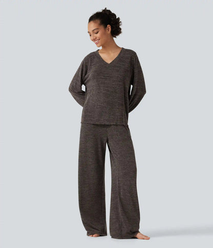 Mid Rise Drawstring Baggy Casual Pants with Pockets