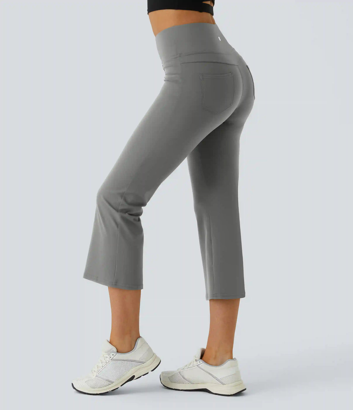 DayStretch High Waisted Pocket Capri Flare Yoga Leggings