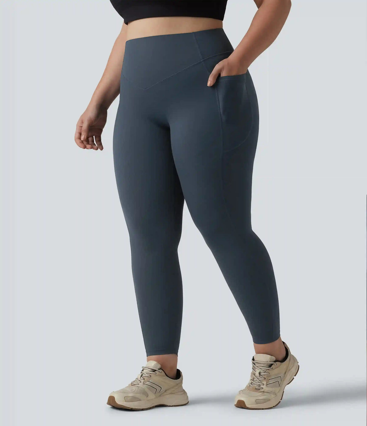 Halara UltraSculpt™ High Waisted Scrunch Butt Lifting Tummy Control Pocket Shaping Training Plus Size Leggings