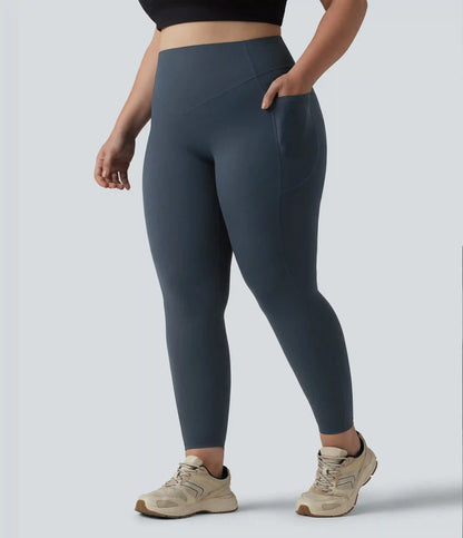 Halara UltraSculpt™ High Waisted Scrunch Butt Lifting Tummy Control Pocket Shaping Training Plus Size Leggings