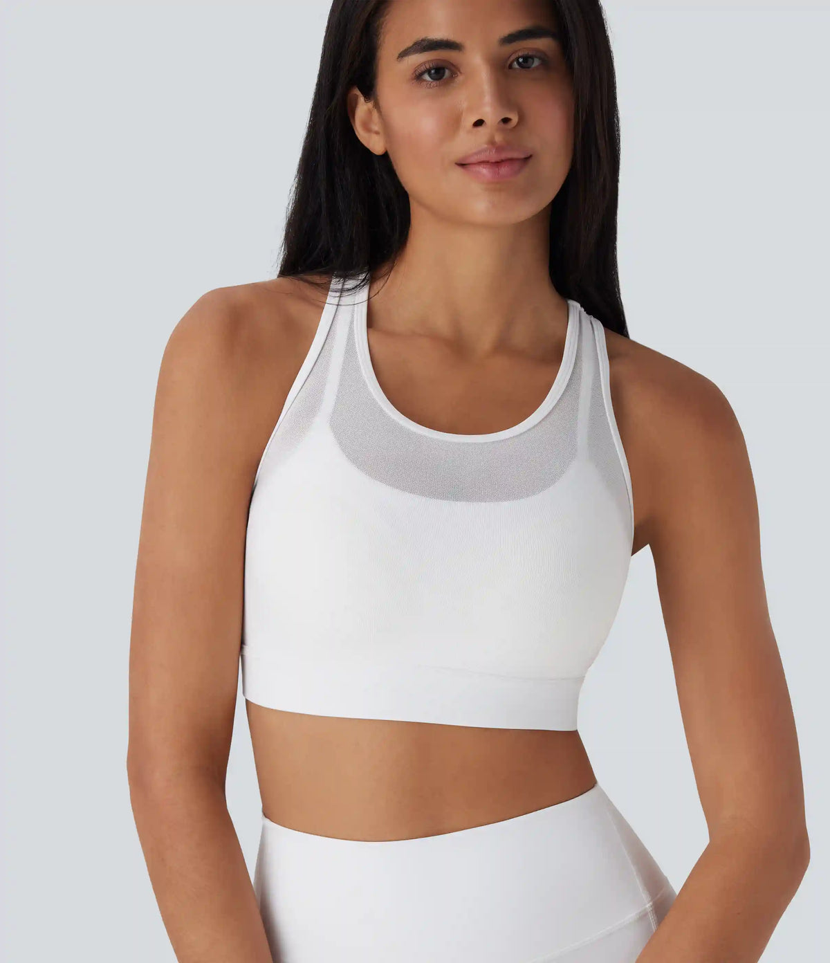 SpeedWave™ Medium Support Racerback Contrast Mesh Quick Dry Training Sports Bra A-D Cups