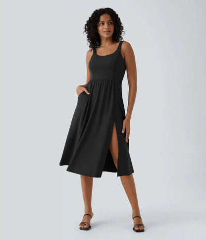 Padded Midi Casual Dress A-D Cups