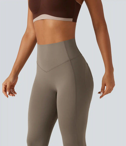 Halara UltraSculpt™ High Waisted Tummy Control Ruched Yoga Leggings with Pockets