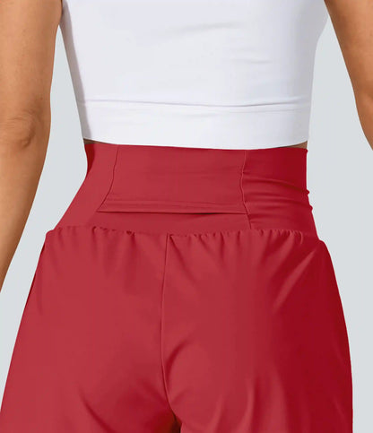SoftlyZero™ Airy Super High Waisted 2-in-1 InstantCool Yoga Shorts with Pockets