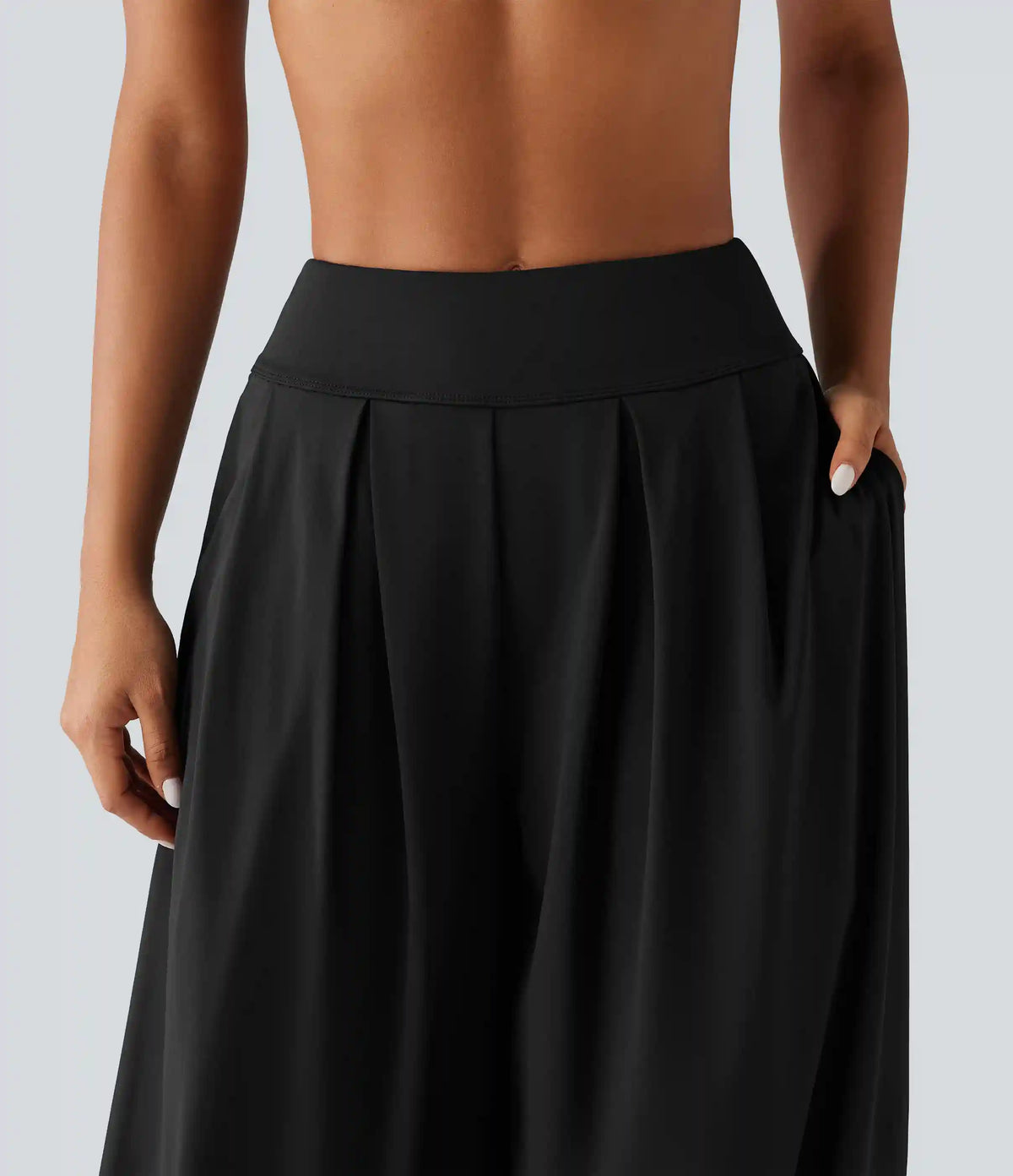 Mid Rise Bubble Yoga Joggers with Pockets