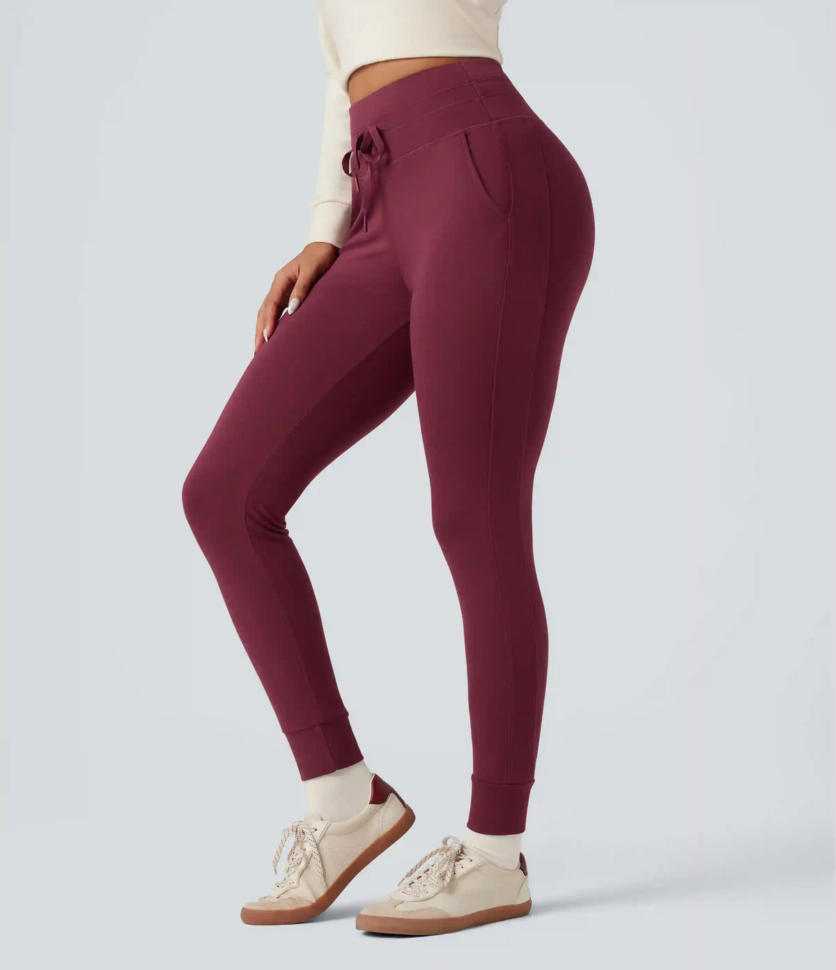 Halara HeatCore High Waisted Drawstring Warming Casual Joggers with Pockets