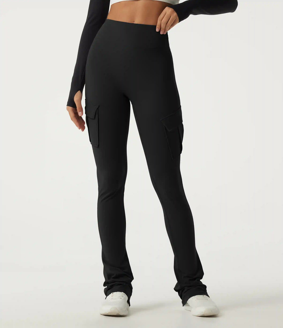 Halara UltraSculpt™ High Waisted Bootcut Stacked Yoga Leggings with Pockets