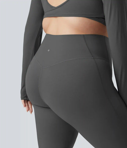 Halara UltraSculpt™ High Waisted Tummy Control Shaping Yoga Flare Plus Size Leggings