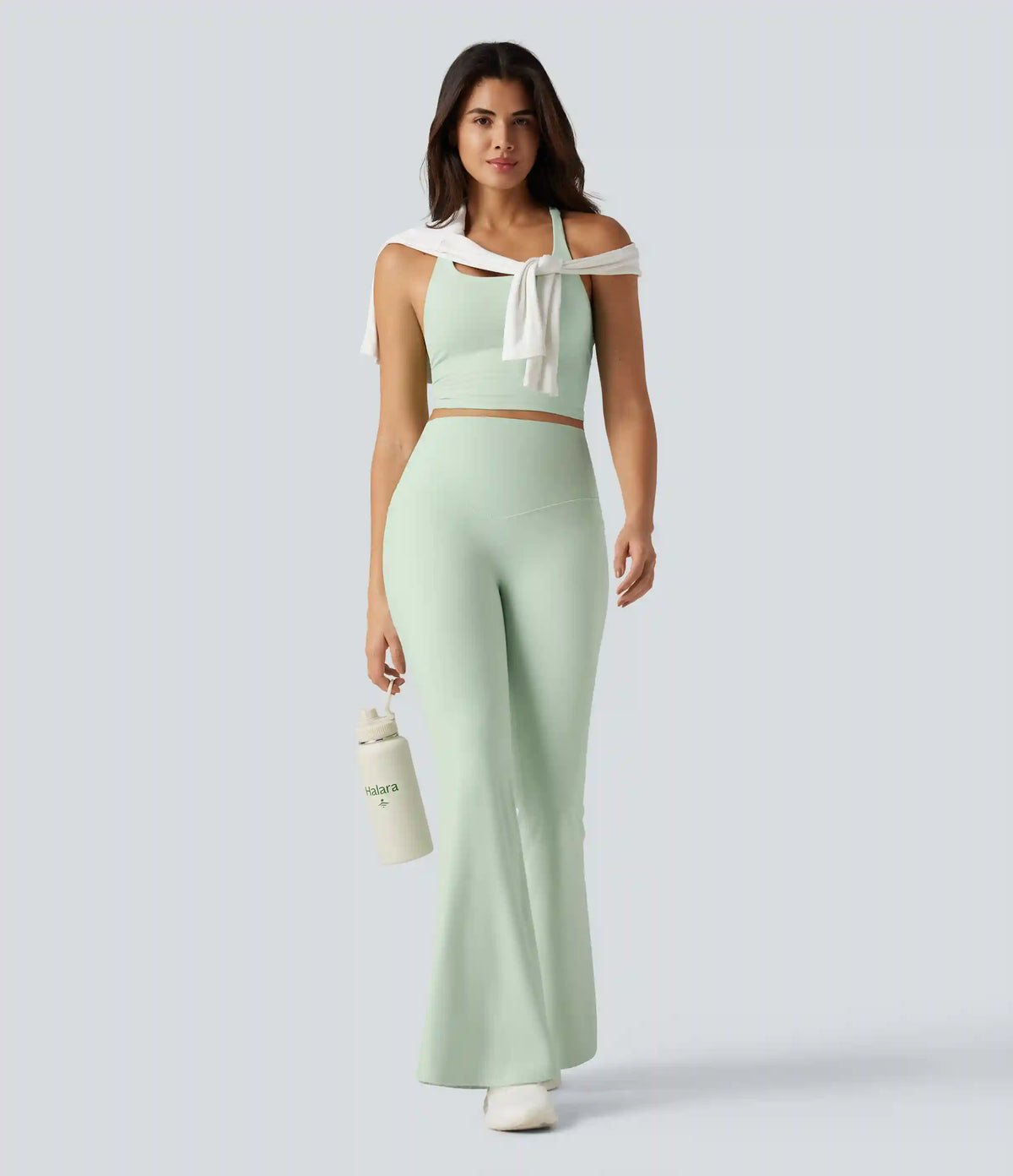 Halara UltraSculpt™ High Waisted Tummy Control Flare Yoga Leggings with Pockets